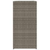 Donice ogrodowe, 2 szt., szare, 40x40x80 cm, rattan PE