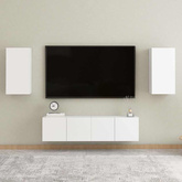 Szafki pod TV, 2 szt., białe, 30,5x30x60 cm