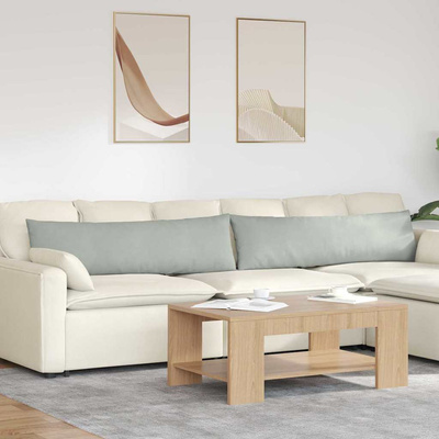 Poduszki na sofę 2 pcs Jasnoszary 145 x 40 cm