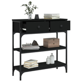 Stolik konsolowy, czarny, 72,5x25x75 cm