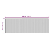 vidaXL Dywan prostokątny, jasny naturalny, 100x300 cm, bambusowy