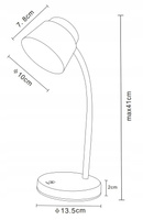 Lampka biurkowa GHELIN, 6W 350lm 4000K niebieska