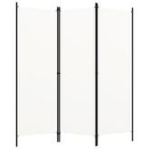 Parawan 3-panelowy, biały, 150 x 180 cm