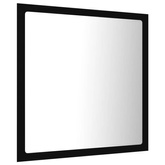 vidaXL Lustro łazienkowe LED, czarne, 40x8,5x37cm, akryl