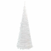 Sztuczna choinka typu pop-up, 150 LED, biała, 180 cm