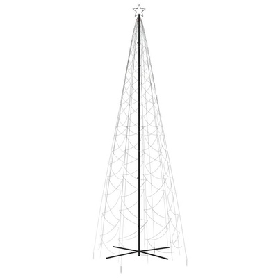 vidaXL Choinka stożkowa, 1400 kolorowych diod LED, 160x500 cm