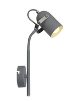 Kinkiet 1xE14 szara 40cm GRAY 91-66527