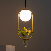 Lampa  Wisząca ZłotaKula Mleczna Abruzzo Umbria E27