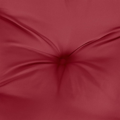 vidaXL Poduszki na krzesła 4 szt., winna czerwień, 50x50x7 cm, tkanina