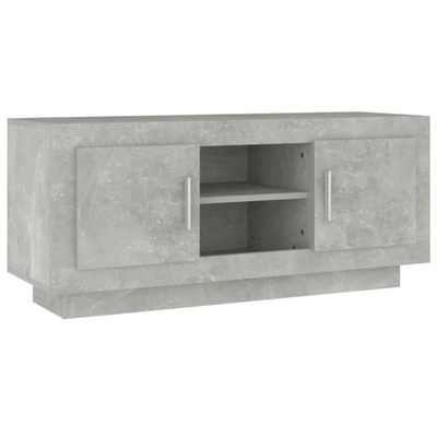 vidaXL Szafka pod TV, szarość betonu, 102x35x45 cm