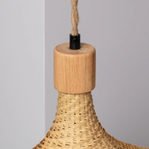 Lampa Wisząca Boho Kapelusz z Bambusa Abruzzo Isabella 40cm E27