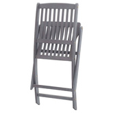 vidaXL Składane krzesła ogrodowe, 8 szt., drewno akacjowe