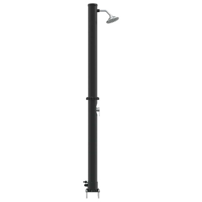 Prysznic słoneczny na świeżym powietrzu Czarny 217 cm