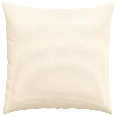 Poduszki na sofę 2 pcs Kremowy 60 x 60 cm Tkanina sztruksowa