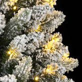Sztuczna choinka, ośnieżona, 300 lampek LED, 210 cm