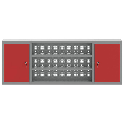 Szafka na narzędzia Czerwony i Szary 150 x 20 x 55 cm Stal