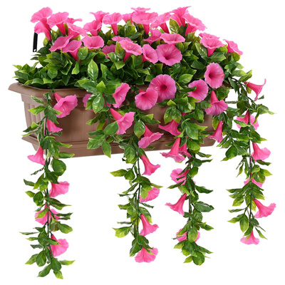 Sztuczne Kwiaty Purpurowy czerwony 55 x 20 x 55 cm PE i stal