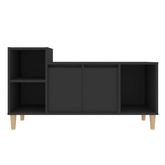 vidaXL Szafka pod TV, czarna, 100x35x55 cm, materiał drewnopochodny