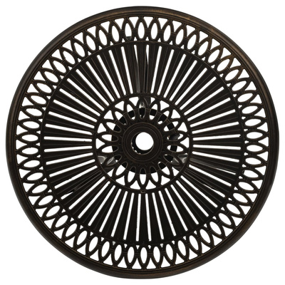 Stół ogrodowy, brązowy, 62x62x65 cm, odlewane aluminium