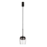 Lampa wisząca Glaxi szklana szara transparentna do salonu GX53