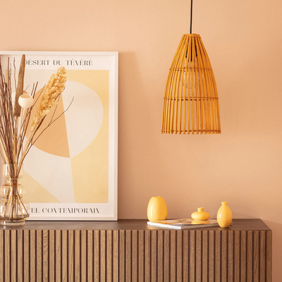 Lampa Wisząca Boho Bambusowa Abruzzo Emilia E27