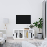 Szafka pod TV, wysoki połysk, biała, 100x35x40 cm vidaXL