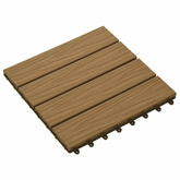 Płytka Tarasowa Projekt 3D 11 pcs Drewno tekowe 30 x 30 cm