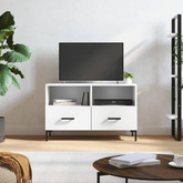 vidaXL Szafka pod TV, biała, 80x36x50 cm, materiał drewnopochodny wariant 7