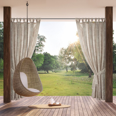 Zasłona Garden pudrowa 155x220