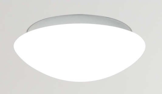 Plafon biały szklany do łazienki E27 2x60W 39cm Nina Candellux 14-74242