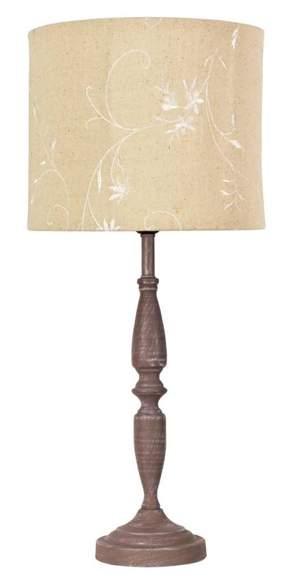 Lampka nocna Safari beżowa z abażurem E27 60W