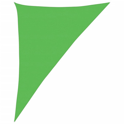 Żagiel przeciwsłoneczny, 160g/m?, jasnozielony, 4x5x6,8m, HDPE