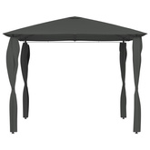 vidaXL Altana z pokryciem słupków 3x3x2,6 m, antracytowa, 160 g/m²