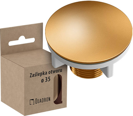 Zaślepka do otworu pod baterię/dozownik PVD MIEDZIANY Ø 44 mm