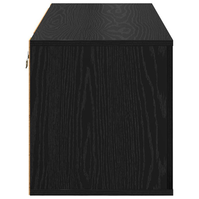 Szafka na buty z półką z drzwiami Czarny dąb 100 x 35 x 38 cm