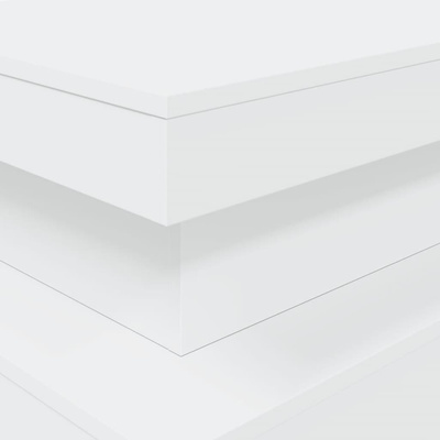 Stolik kawowy z oświetleniem LED, biały, 90x50x40 cm