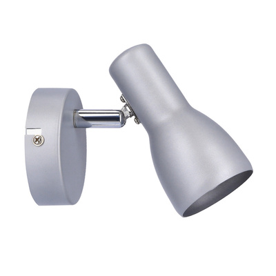 Lampa ścienna Candellux kinkiet Picardo 91-43917  E14 szary srebrny