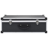 Walizka na 80 płyt CD, aluminiowa, ABS, czarna