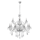 Cristallo lampa wisząca chromowy 12x40W E14 transparentny  30-30375