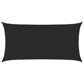 Żagiel przeciwsłoneczny, 160 g/m?, czarny, 2x3,5 m, HDPE