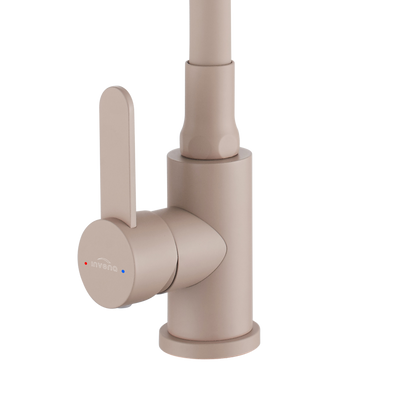 Bateria zlew. dalis z elastyczną 2f wylewką, beżowy BZ-64-003-L Invena