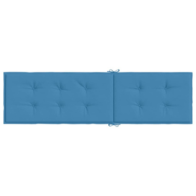 vidaXL Poduszka na leżak, niebieski melanż, (75+105)x50x3 cm, tkanina