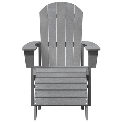 Krzesło Adirondack Jasnoszary HDPE