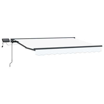Ręczny ramowy zewnętrzny markizowy z LED 3,5 x 2 m