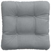 Poduszki na siedziska 4 pcs Jasnoszary 40 x 40 x 12 cm tkanina