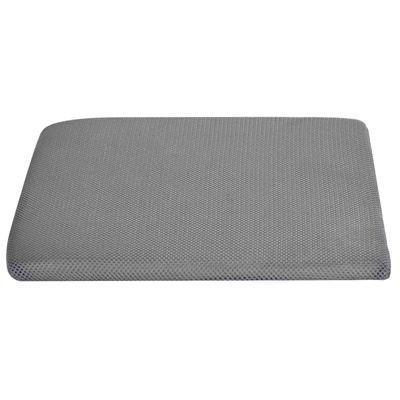 Poduszka na siedzisko Szary 39 x 38 x 8,5 cm Pianka PU
