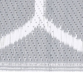 vidaXL Dywan zewnętrzny, szary, 140 x 200 cm, PP