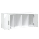 Szafka pod TV, wysoki połysk, biała, 100x35x40 cm vidaXL