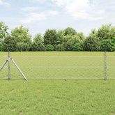 Ogrodzenie heksagonalne 0,4 x 100 m Stal galwanizowana srebrny