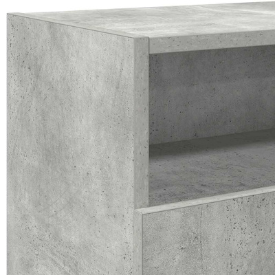 Szafka TV z oświetleniem LED, szarość betonu, 120x30x50 cm